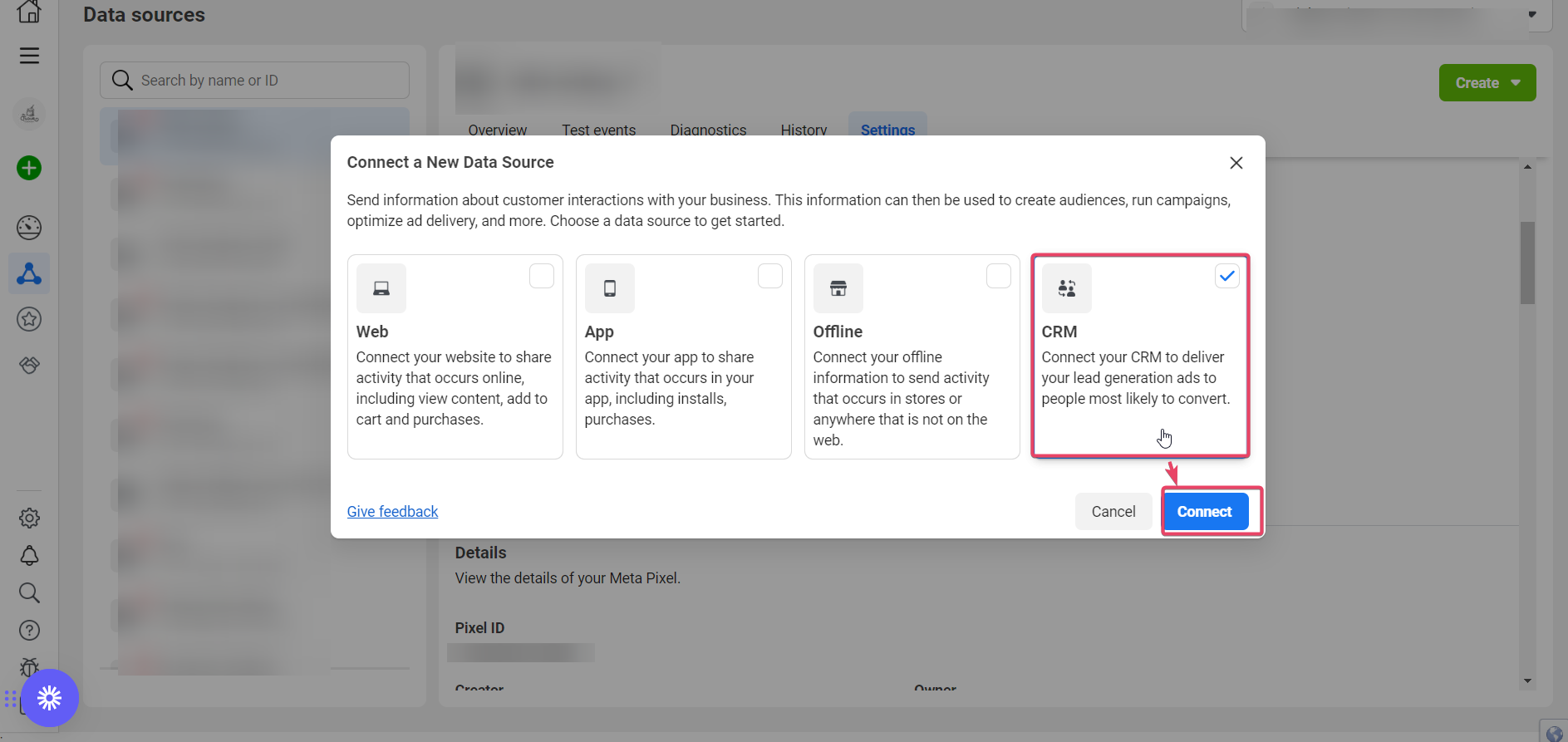Facebook Conversion API CRM integration